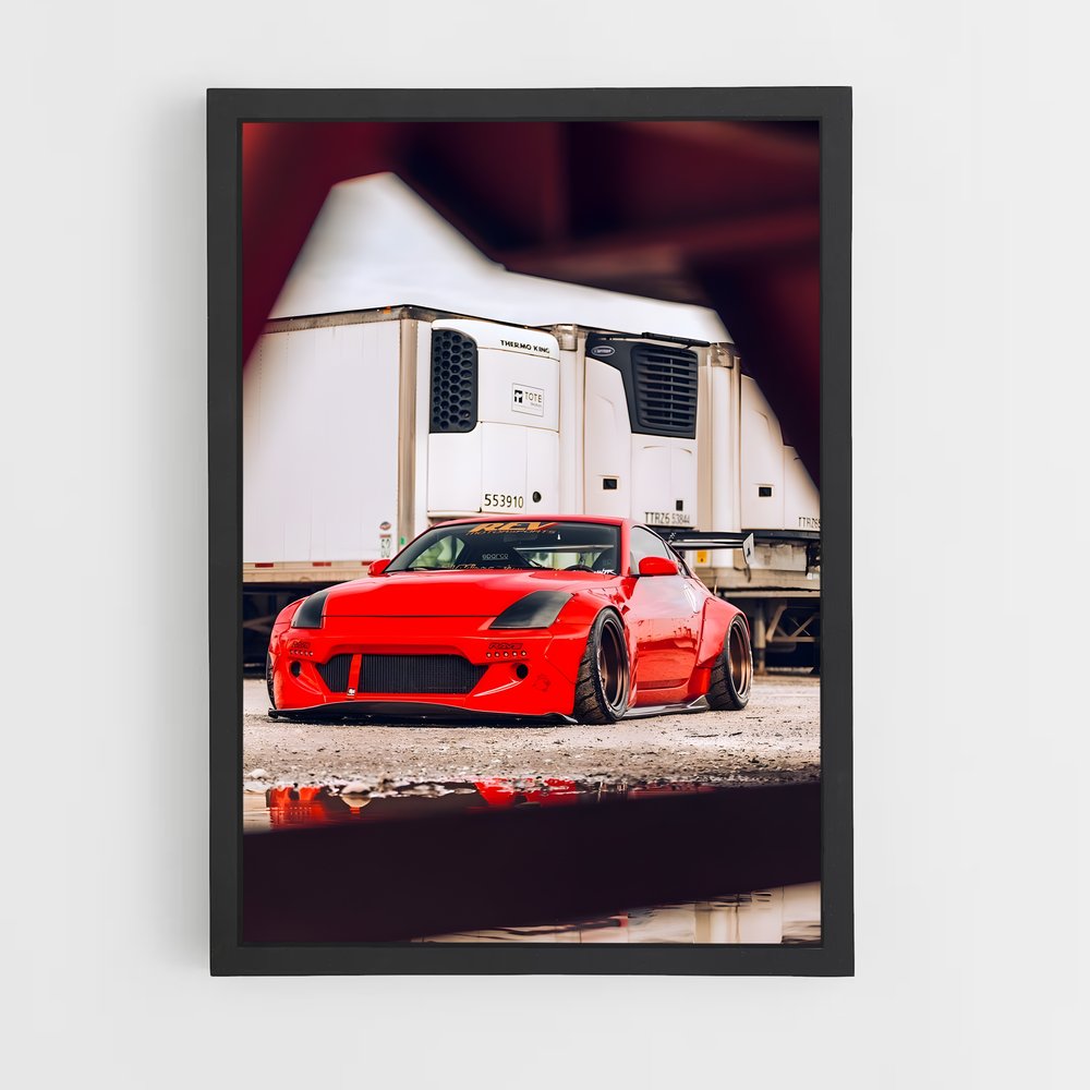 Poster Nismo en Rouge – affiche Nissan (vue 2)